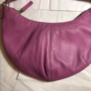 The Sak Pink Leather Shoulder Purse handbag